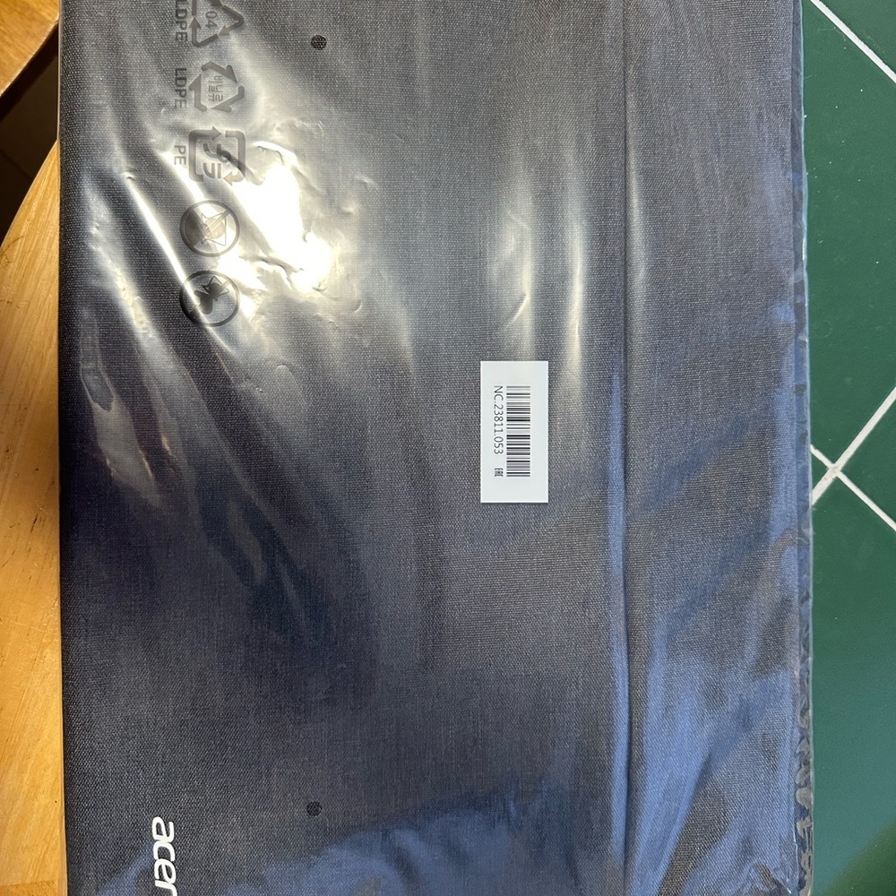 Acer Charcoal Gray Laptop Sleeve New